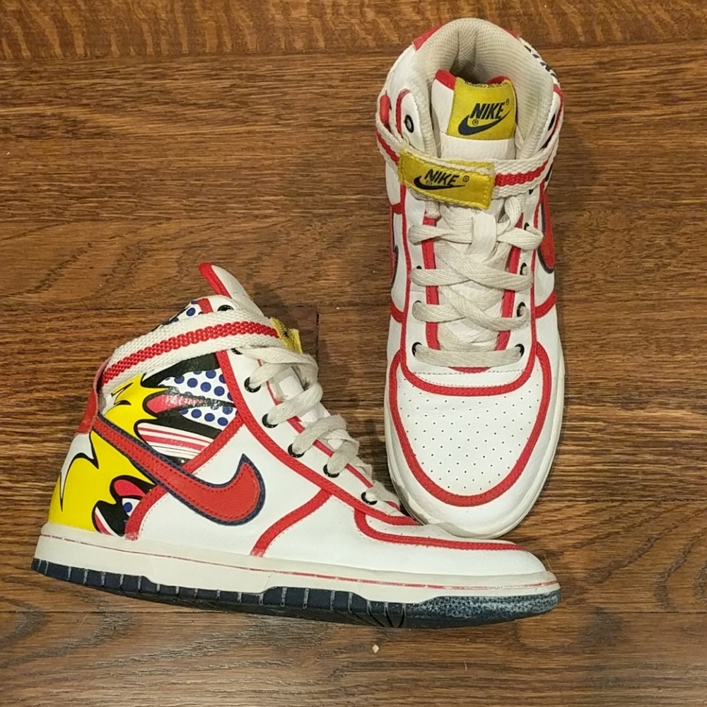 🚫SOLD ON MERC🚫 Nike High Tops Comic Book Dunks